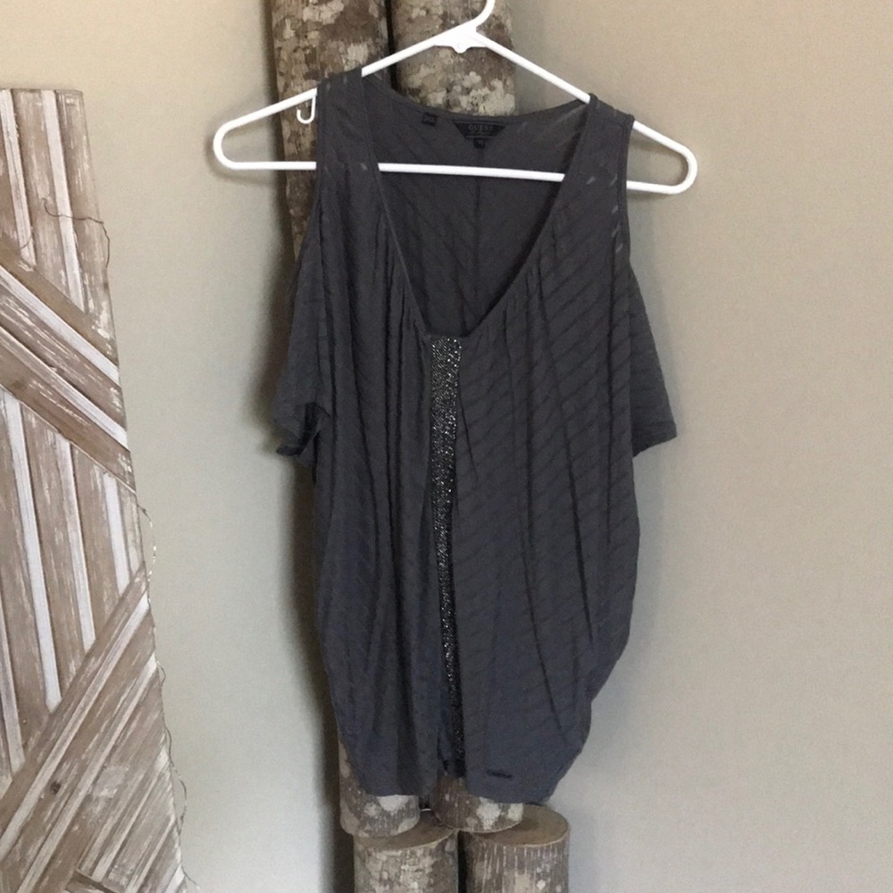 Guess cut out shirt